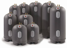 Electric water heaters come in various sizes