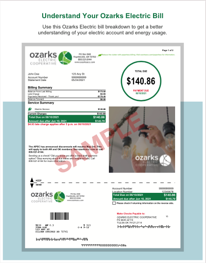 Click to download a PDF containing information about your monthly bill